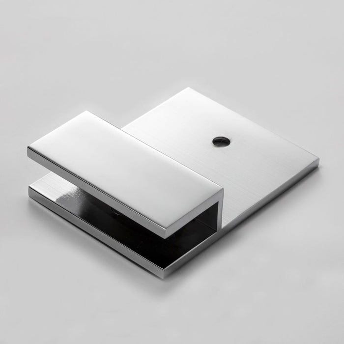 Frameless shower glass U BRACKET SQUARE WITH VERTICAL LEG - Image 3