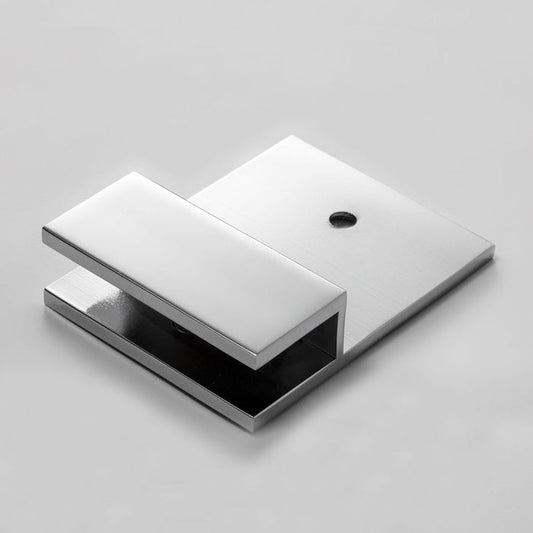 Frameless shower glass U BRACKET SQUARE WITH VERTICAL LEG - Image 3