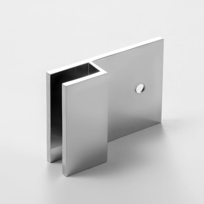 Frameless shower glass U BRACKET SQUARE WITH VERTICAL LEG - Image 4