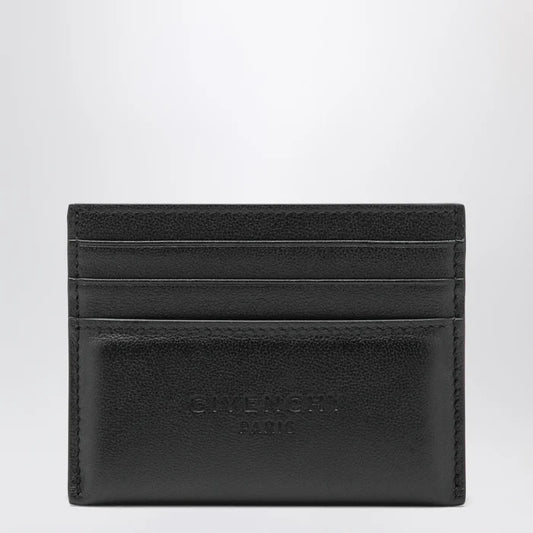 Givenchy - Black leather card holder with logo