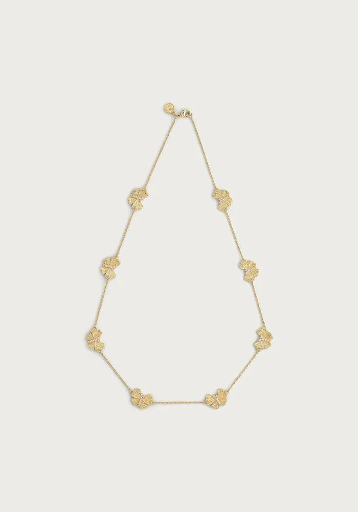 Butterfly Gold Station Necklace - BTK COLLECTIONS