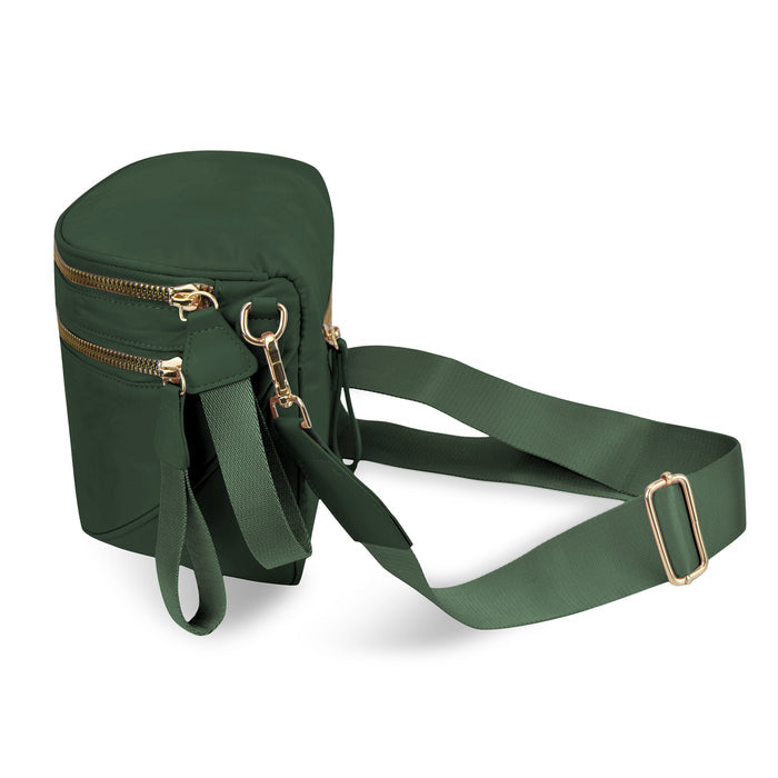 Green Utility Chic Crossbody Bag