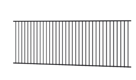 Homesafe Aluminium Flat Top Pool Fence Panel - 3000 x 1200mm SHALE GREY