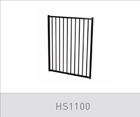 Homesafe Flat Top Aluminium Pool Gate - 970 x 1200mm MONUMENT - Image 1