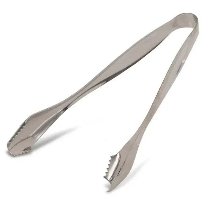 1204 Ice Cube Tongs 7 inches long on white background.