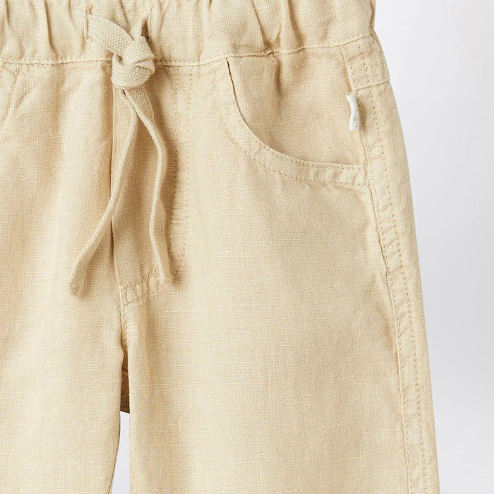 Il Gufo - Beige linen trousers Brand Pants
