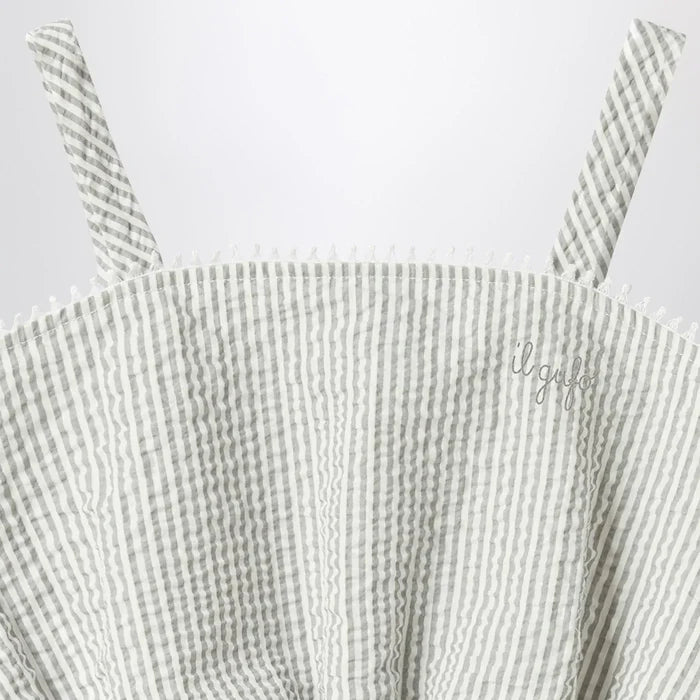 Il Gufo - Granite-coloured set in striped seersucker Brand Apparel & Accessories