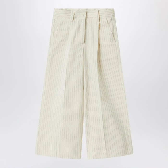 Il Gufo - Pinstriped cotton pants Brand Pants 8