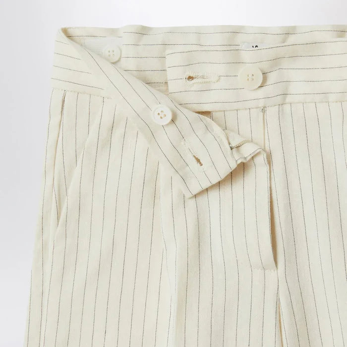 Il Gufo - Pinstriped cotton pants Brand Pants 8
