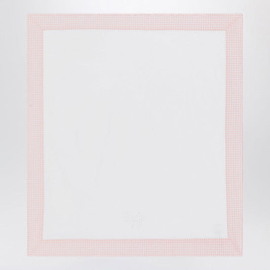 Apparel & Accessories TU Il Gufo - White cover with pink seersucker border Brand