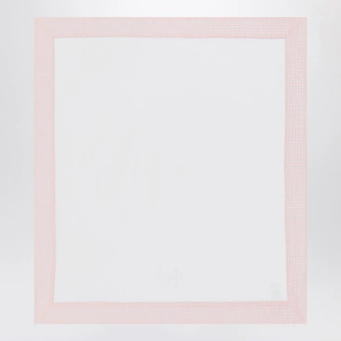 Il Gufo - White cover with pink seersucker border Brand Apparel & Accessories TU