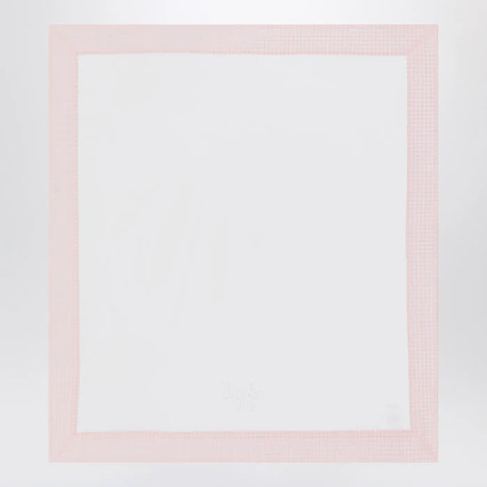 Il Gufo - White cover with pink seersucker border