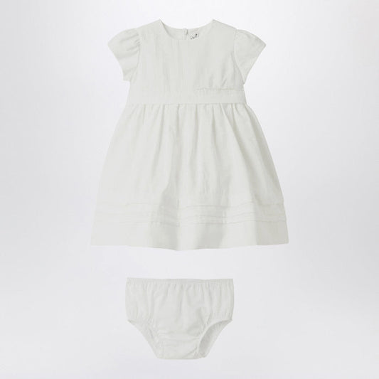 Apparel & Accessories Il Gufo - White dress with culotte in viscose poplin Brand
