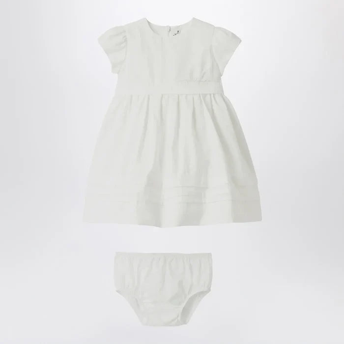 Il Gufo - White dress with culotte in viscose poplin Brand Apparel & Accessories 2A