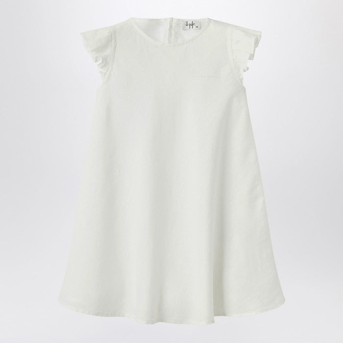 Apparel & Accessories Il Gufo - White linen dress with ruffles Brand