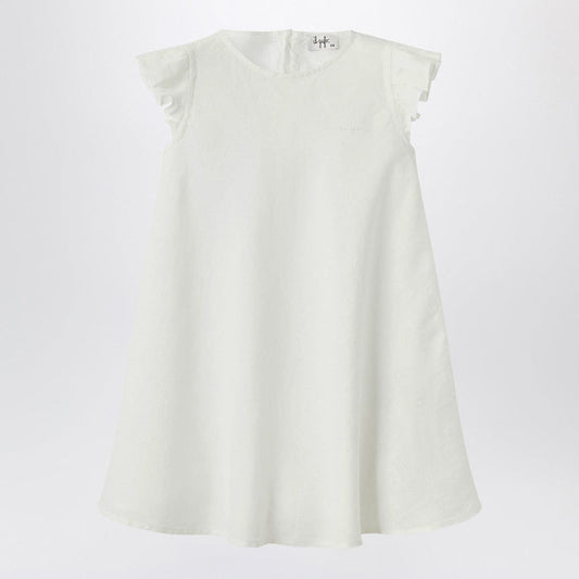 Apparel & Accessories Il Gufo - White linen dress with ruffles Brand