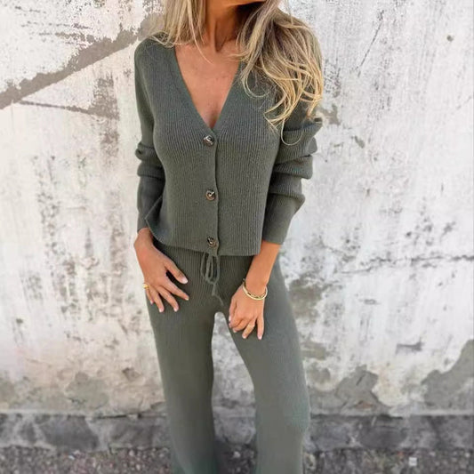 Ilse - Ensemble Cardigan & Pantalon Élégant pour Femmes