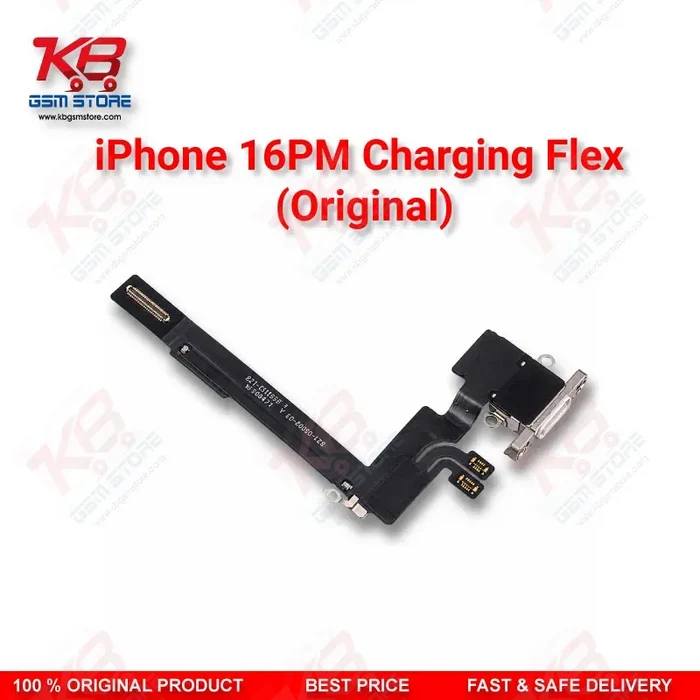 iPhone 16 Pro Max Charging Port Flex Cable (Original) – USB-C Connector PCB Board