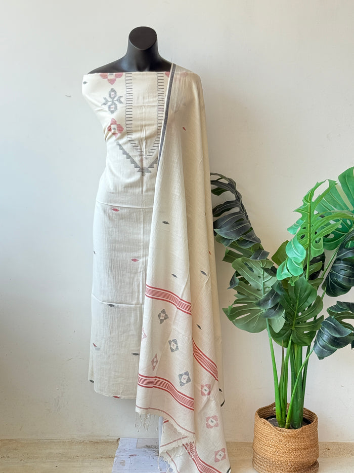 Jamdhani top and dupatta