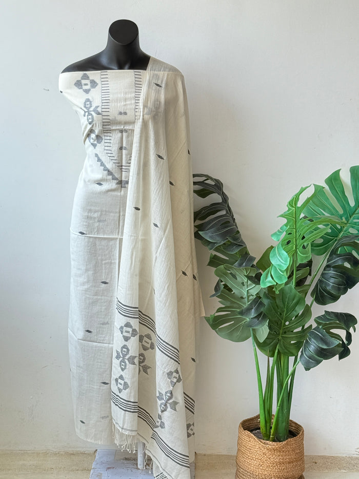 Jamdhani top and dupatta