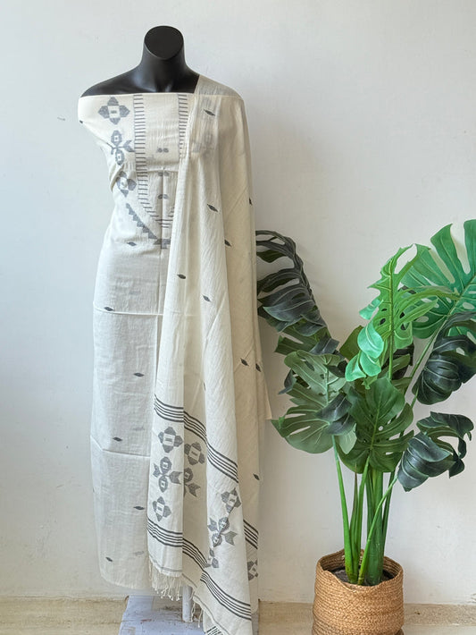 Jamdhani top and dupatta