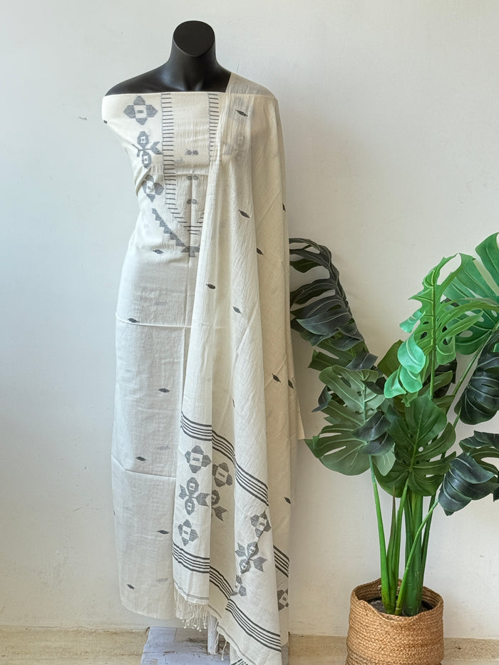 Jamdhani top and dupatta