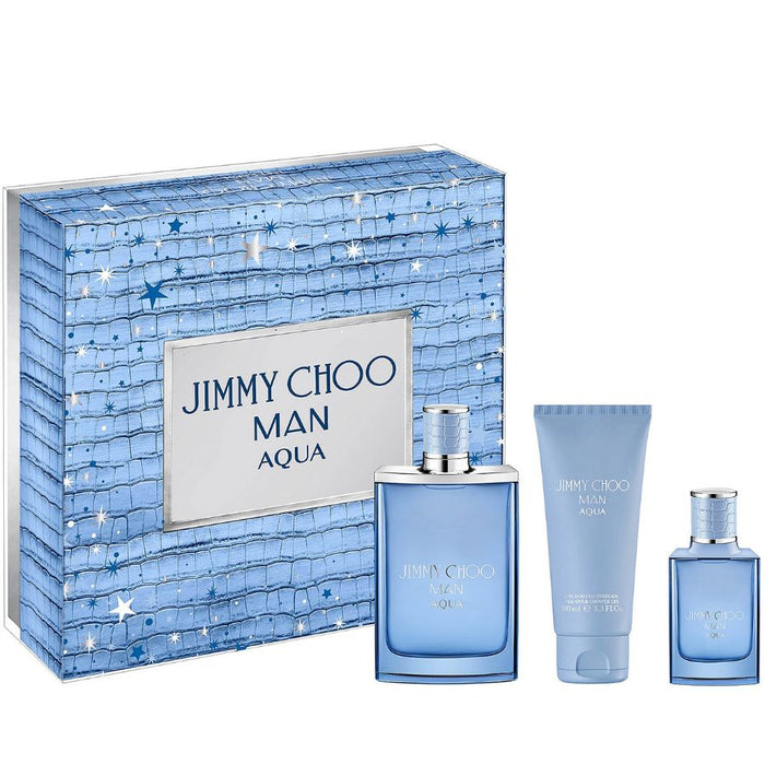 Jimmy Choo Aqua by Jimmy Choo for Men 3.4 oz EDT 3pc Gift Set