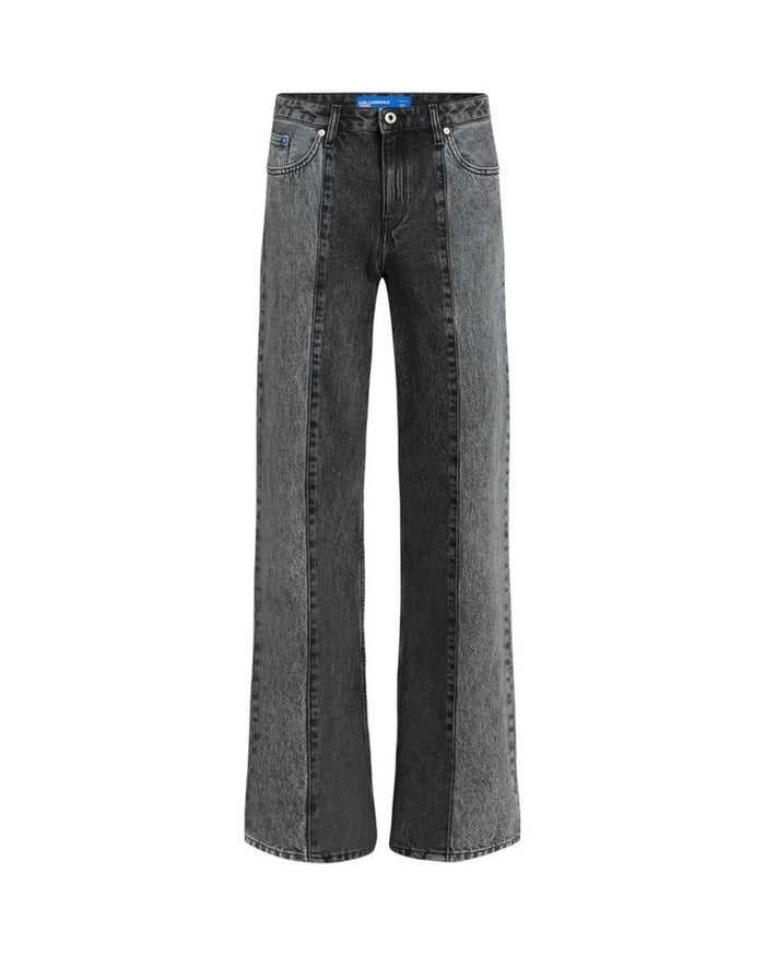 Karl Lagerfeld Black Cotton Relaxed Fit Jeans