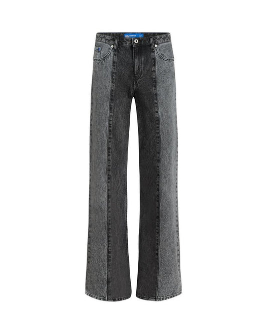 Karl Lagerfeld Black Cotton Relaxed Fit Jeans