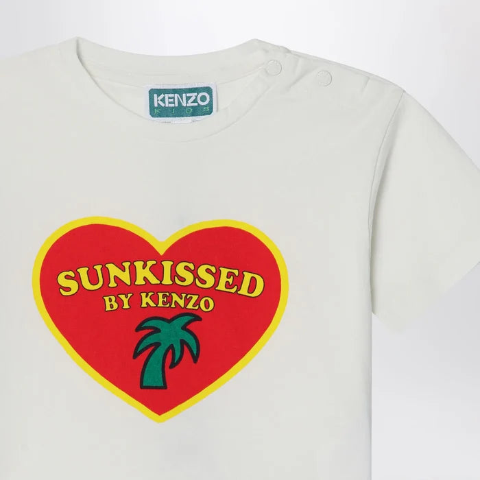 KENZO - White/red two-piece suit in cotton