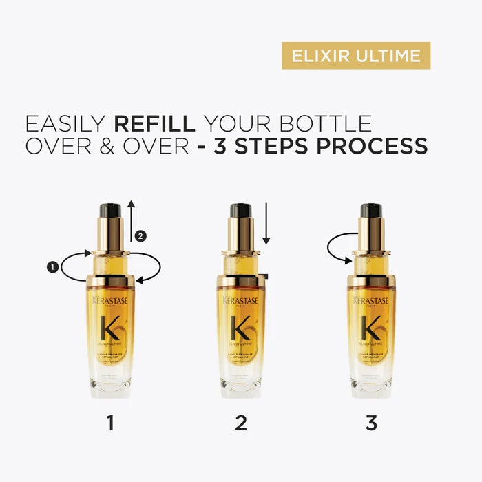 KÉRASTASE ELIXIR ULTIME L'HUILE ORIGINALE REFILL AND RENEW SET