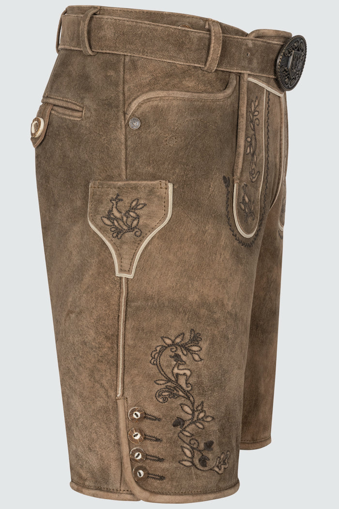 Kruger Corentin lederhosen brown, detail