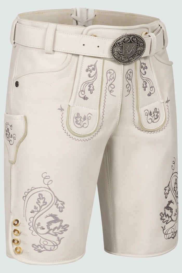 Kruger Evan lederhosen ecru, back