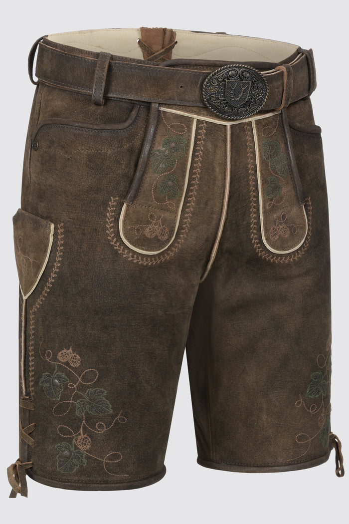 Kruger Nikolas lederhosen brown, back