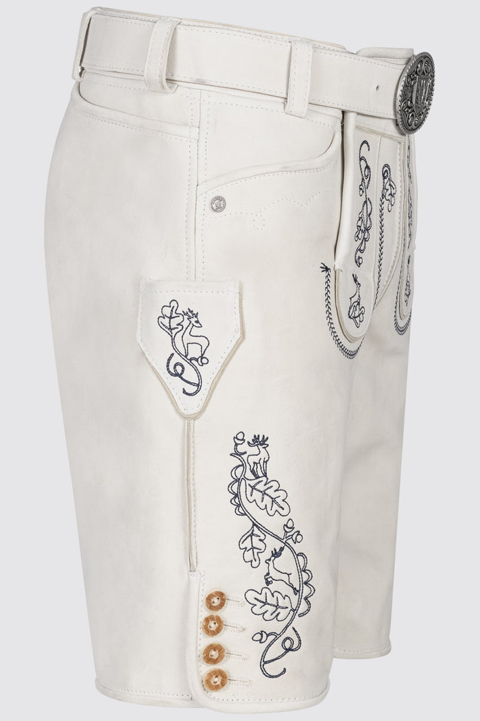 Kruger Samuele lederhosen beige, detail