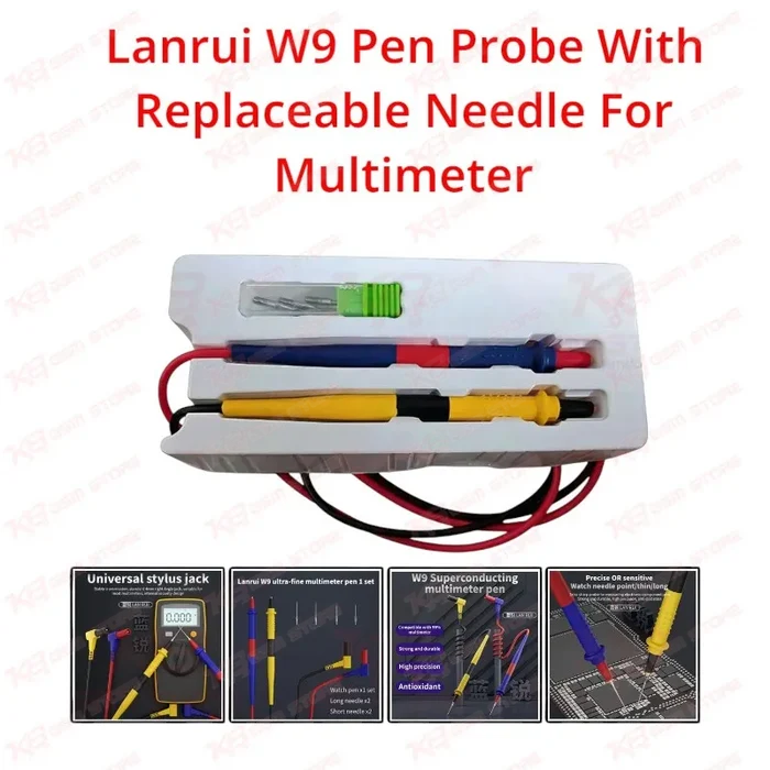 Lanrui W9 Pen Probe With Replaceable Needle For Multimeter