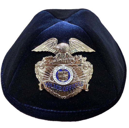 LAPD Yarmulke with Metal Badge