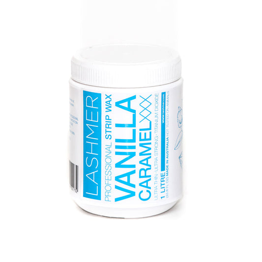 Lashmer Professional Natural Strip Wax / Vanilla Caramel 1 Litre - Lashmer