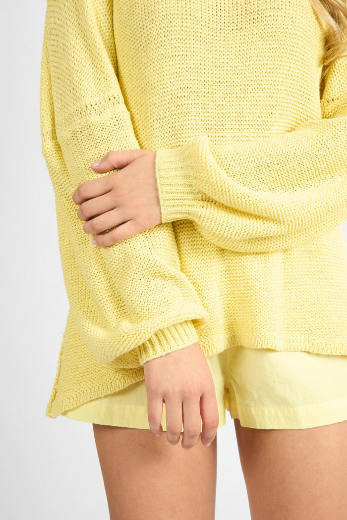 Light Summer Sweater in Sunny Yellow