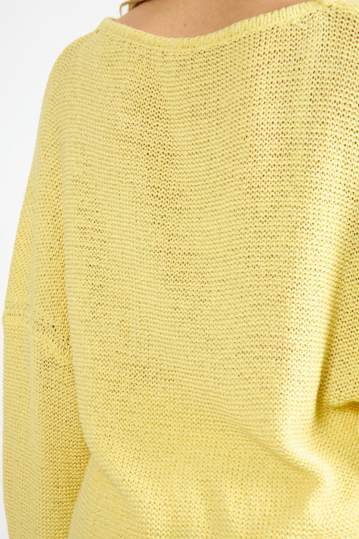 Light Summer Sweater in Sunny Yellow