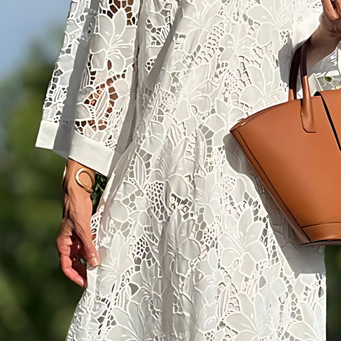 Liv - Robe en dentelle brodée pour femmes