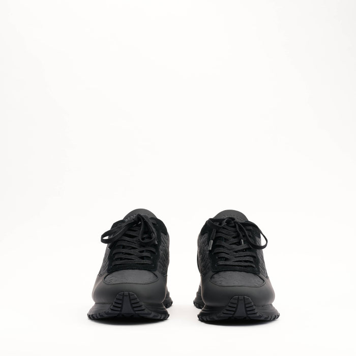 Mallet Popham Tumbled Mono Black - Front View