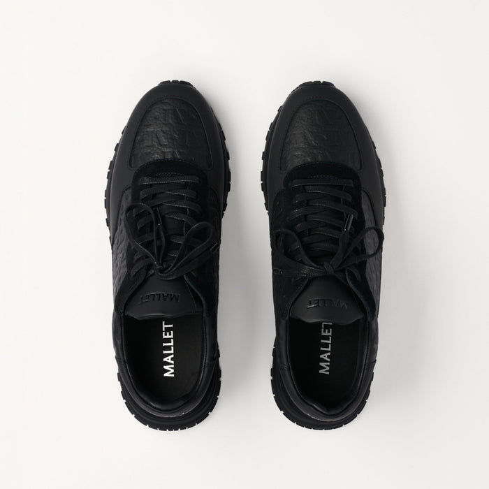 Mallet Popham Tumbled Mono Black - Top View