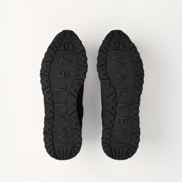 Mallet Popham Tumbled Mono Black - Sole View