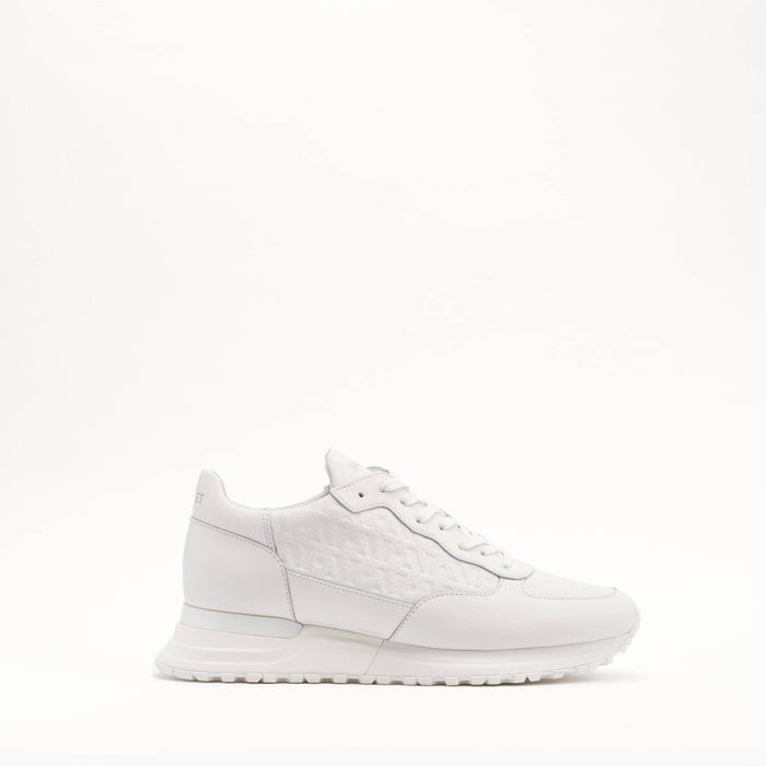 Mallet Popham Tumbled Mono  White - Side View