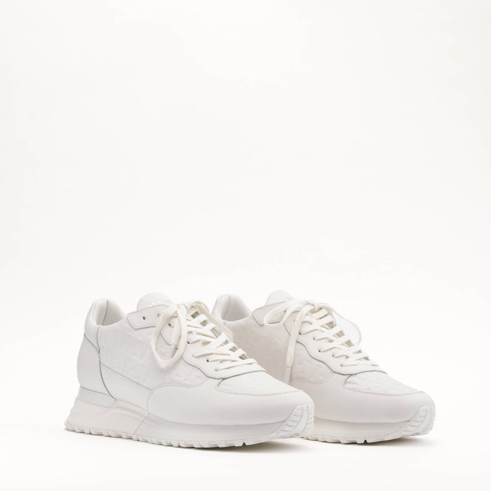 Mallet Popham Tumbled Mono White - Side View