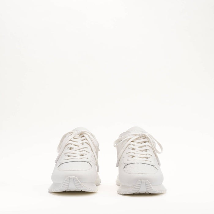 Mallet Popham Tumbled Mono White - Front View