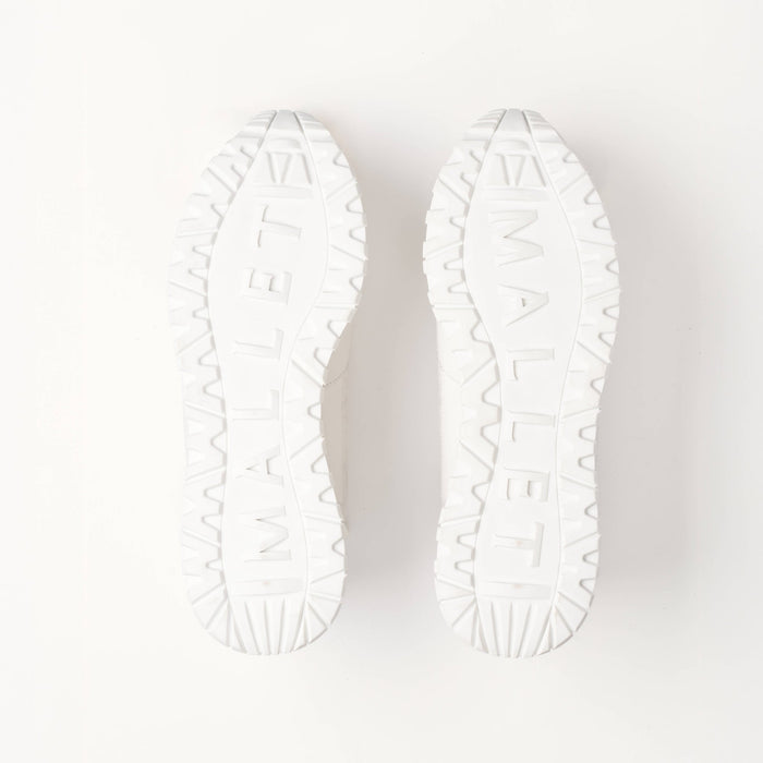 Mallet Popham Tumbled Mono White - Sole View