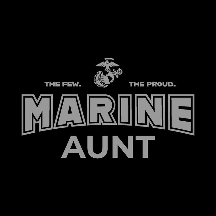 Marines Aunt Women's Crewneck (Black)