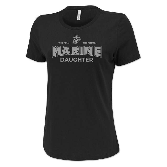 Marines Daughter Women's T-Shirt (Black)